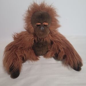 Vintage Chosun Realistic Orangutan Ape Plush Stuffed Animal 12" Korea
